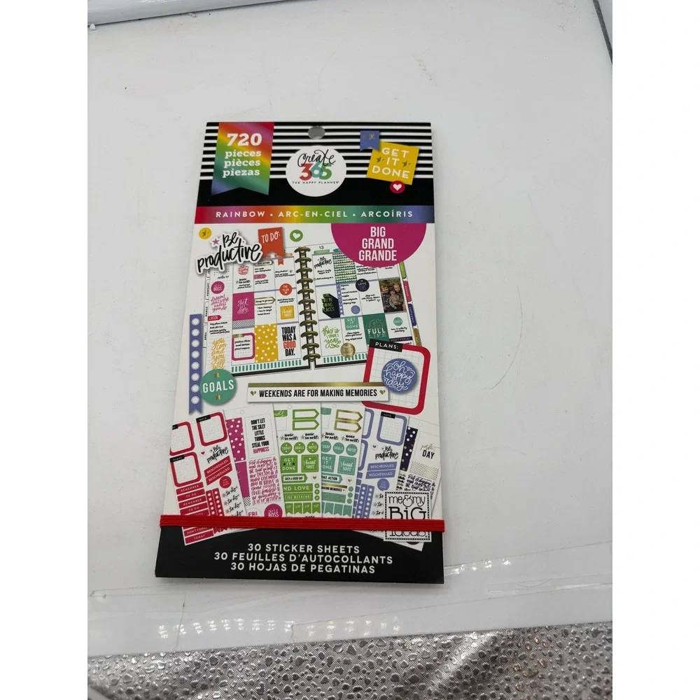 The Happy Planner Sticker Book & Accessory Lot new